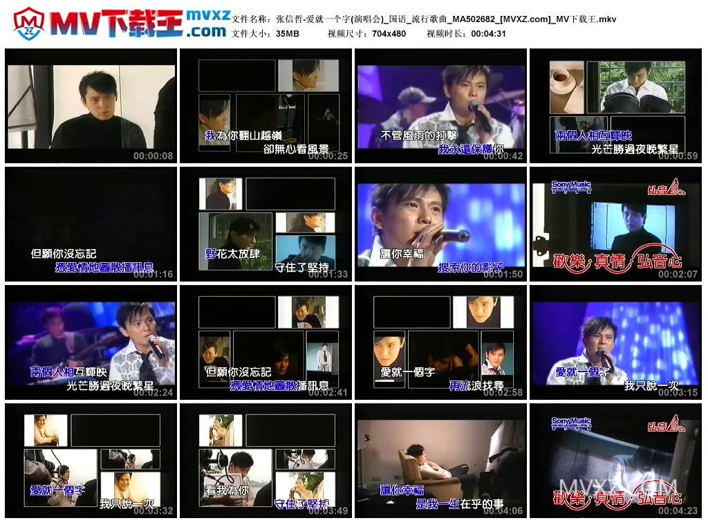 张信哲-爱就一个字(演唱会)_国语_流行歌曲_MA502682